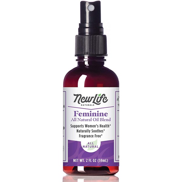 NewLife Naturals Intimate Feminine Spray: All Natural Vaginal Spray with Essential Oils - PH Balance - Yeast Infection - BV Symptom - Made in USA, 2 Ounces