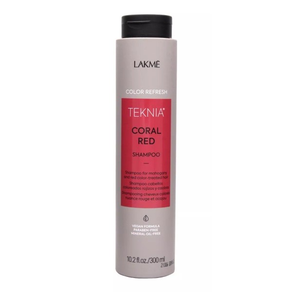 Lakmé Shampoo Para Cabello Teñido Lakme Teknia Rojo Caoba 300ml