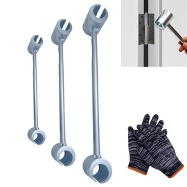 DASHENRAN Hinge Gap Adjusting Wrench, Door Hinge Repair Spanner, Adjustable Wrench Tool for Round Bolt Standard Gauge (Small: 8.5-17.5mm)