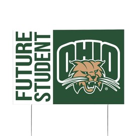 Desert Cactus Ohio University Bobcats 12x18" Graduate Graduation Celebration Yard Sign Graduates Outdoor Lawn Display with Stakes (Grad Sign 4)
