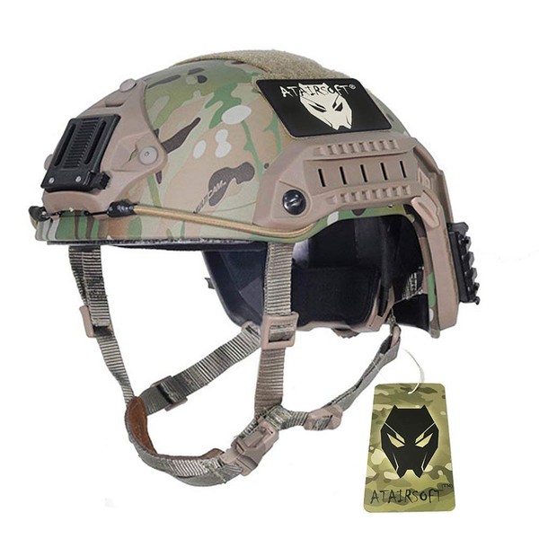 ATAIRSOFT Adjustable Maritime Helmet ABS Multicam MC for Airsoft Paintball(L/XL)