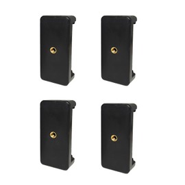 PRAQECZ Universal Cell Phone Tripod Mount Adapter, Phone Holder Clip Connector Head Used for Monopod Selfie Stick Travel Mini Flexible Tripod and More (4 Pack)