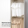 SHIMOYAMA Non-Slip Metal Clothes Hangers - 5 Pack, Space-Saving Short