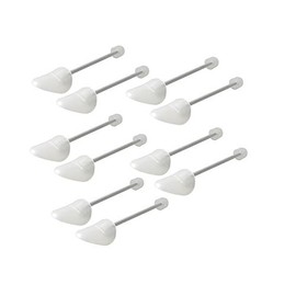 5 Pairs Practical Adjustable Keep Shape Shoe Trees Stretcher Boot Holder with Tension Spring Coil for Men and Women Transparent (Women Size)