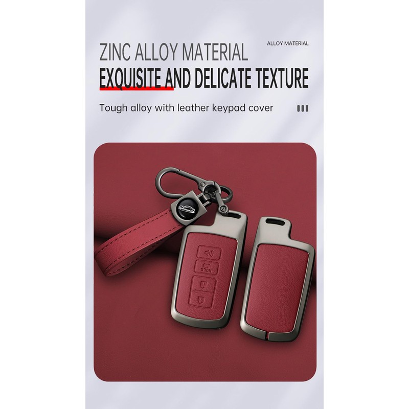 ontto 4 buttons Key Fob Cover Fit for Toyota RAV4