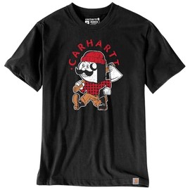 Carhartt Men's 106533 Relaxed Fit Lightweight Short-Sleeve Lumberjack Graphic T - X-Large Regular - Black