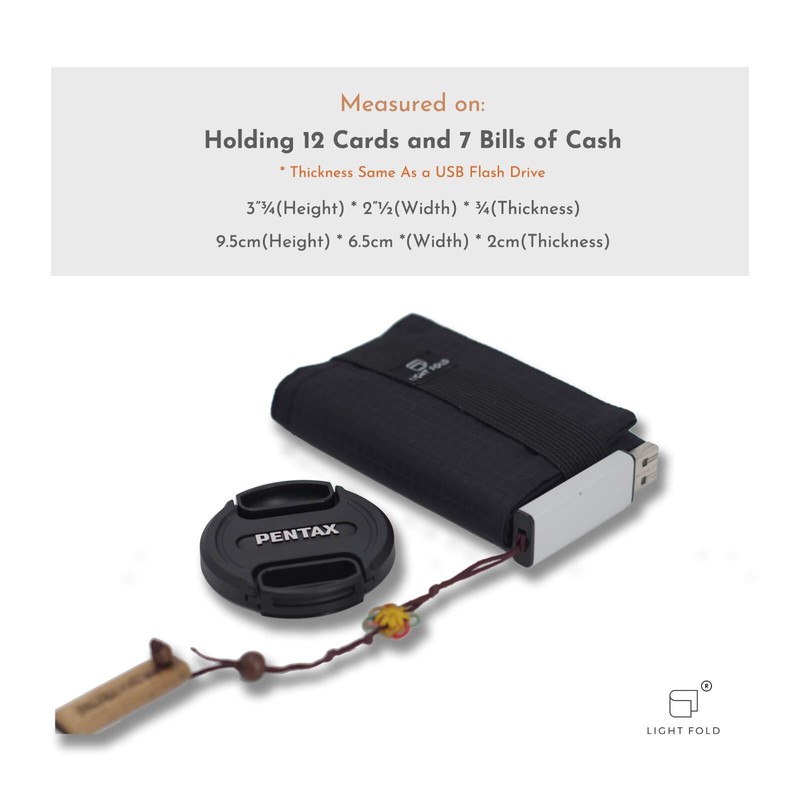 LIGHT FOLD Slim Wallet - Ultra Thin Men's Wallet Small