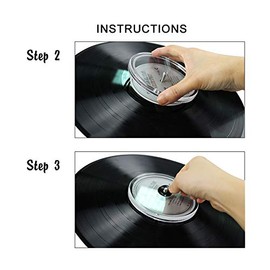Vinyl Record Label Protector Acrylic Glass Protected