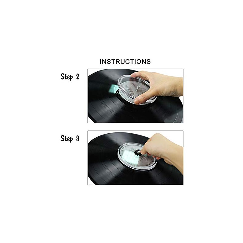 Vinyl Record Label Protector Acrylic Glass Protected