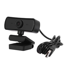 1080P Webcam, USB Webcam with Microphone USB Computer Web Camera, Plug and Play for Live Broadcast Net Class Conferencing Video Calling (Black)