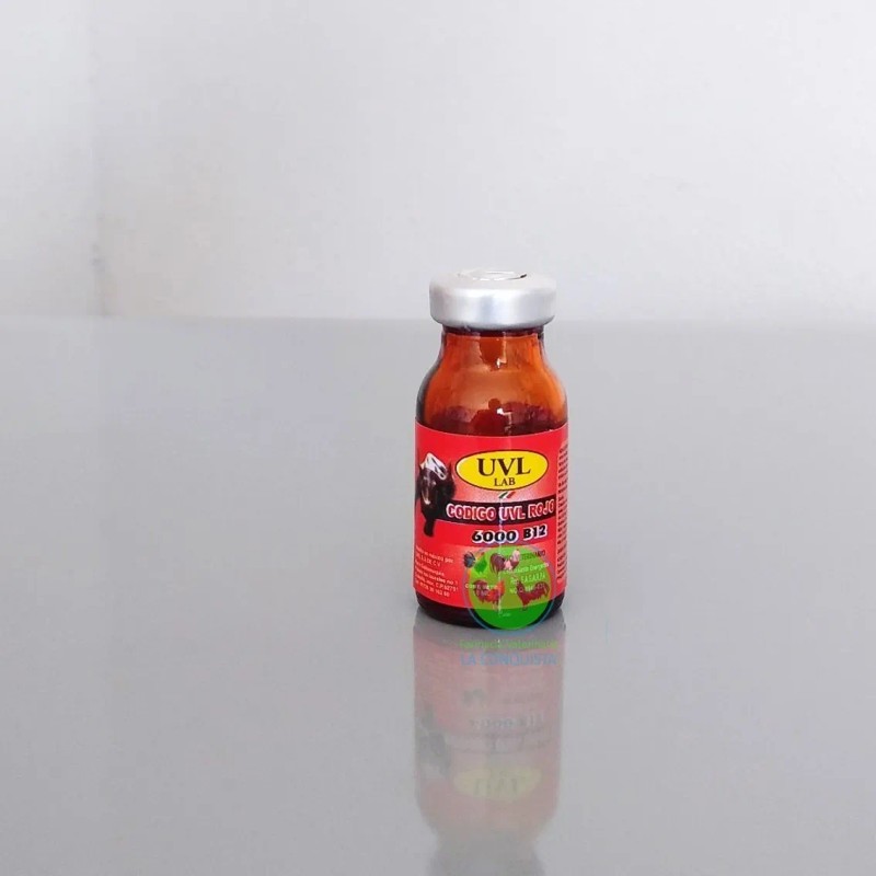 B12 6000 Código Rojo Uvl 10ml Gallos