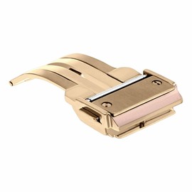 Ewatchparts 20mm Deployment Clasp Buckle Strap Compatible With 38mm Hublot Big Bang Push Button Rose Gold