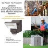 IQ America Motion Security Flood Light,Battery Operated Motion Sensor, 500