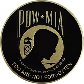 Wholesale Lot of 6 US Military POWMIA Pow Mia Hat Cap Lapel Label Jacket Pin