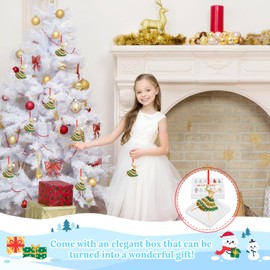 WhatSign Ballerina Ornament for Christmas Tree - Ballerina Christmas Ornaments Ballerina Ornament with Pearl for Christams Tree Ballet Ornament Decor Ballet Dancer Ornament Gifts for Girls Daughter