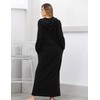 COLORFULLEAF Women's Zip Up Robes Long Sleeve Hooded Fleece Bathrobe