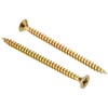 Kraftmann 80971 Pozidriv Pz2 Multi-Purpose Screws, Gold, 4.0 x 60