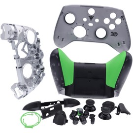 Deal4GO Full Housing Shell kit w/Buttons Thumbsticks Bumper D-pad Replacement for Xbox Series X|S Controller (20th Semi-Transparent)