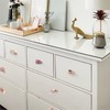 FZBHRO Amethyst Drawer Cabinet Knobs Purple Crystal Stone Knobs Handles