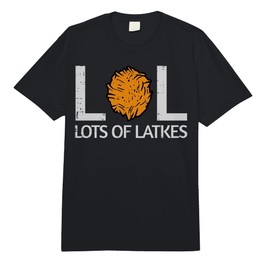 Lots of Latkes Funny Jew Hanukkah Chanukah Men Women Kids Comfort Colors Adult Heavyweight T-Shirt