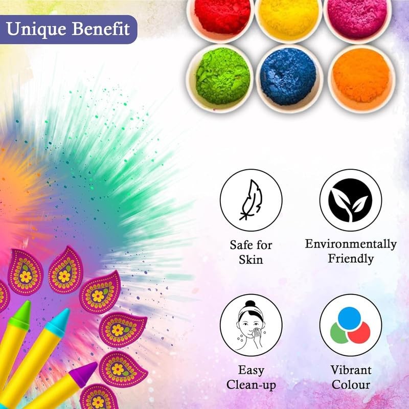 Festive Colours Holi Coloured Powder for Colour Run, Gender Reveal