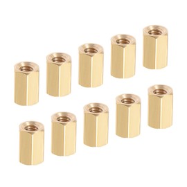 YOKIVE Pack of 40 M3 Spacers, Brass Hexagonal PCB Spacer Nuts, Keep Height Consistent, Perfect for Motherboard, Circuit, Board, Electronics (Gold Tone 8 mm)