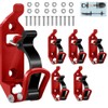 Wotendy 6pcs Shovel Mount for Roof Rack, Metal Rubber Clamp