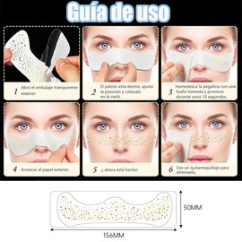 SAHENITEANA 6 Piezas Tatuaje Temporal de Pecas con Purpurina Dorada - Tatuajes Brillantes a Prueba de Agua para Mujer, Ideal para Fiestas, Festivales y Carnavales (Pecas de purpurina dorada-A)