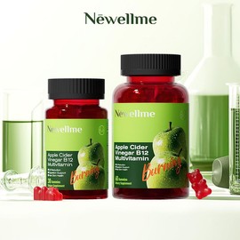 Apple Cider Vinegar Gummies Recipe Supports Normal Energy Levels and Gut Health Edible Dietary:_1 bottle of 60+60granules