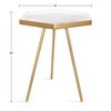 Kate and Laurel Kashvi Modern Hexagon Side Table, 14" x