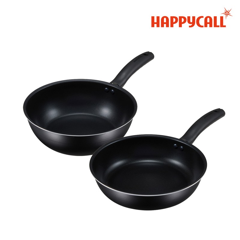 Happycall 트윈쿡 IH 인덕션 2P 세트 (F24cm/W24cm) Twin Cook IH