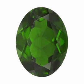 Instagem 0.18-0.20 Cts of 4x3 mm AA Oval Chrome Diopside (1 pc) Loose Gemstone