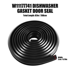 Dishwasher Seal Replacement W11177741, Dishwasher Door Gasket Ring Replaces Compatible with Whirlpool Maytag Kenmore W10300924V W10300924VP PS11722167 AP5983731 EAP11722167 W10660528