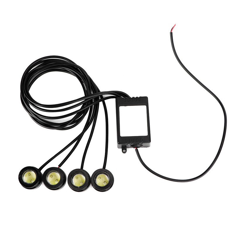 12V 6W 4in1 LED Eagle Eye Emergency Strobe Lamp Wireless