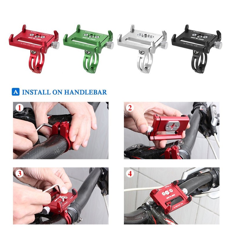 Lixada bicycle phone mount, universal adjustable for 3.6 - 6.2