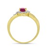 Direct-Jewelry 10k Yellow Gold Oval Ruby and Diamond Ring (Size