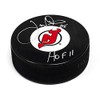 Joe Nieuwendyk Signed New Jersey Puck with HOF Note