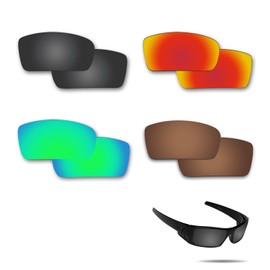Fiskr Polarized Lenses Replacement for Oakley Gascan(OO9014) Sunglasses with Anti-scratch&Anti-saltwater&Anti-dust Coating(Black & Brown & Red & Green)