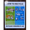 New York City Recycle Sign (White, Rust Free, Aluminium Sign,