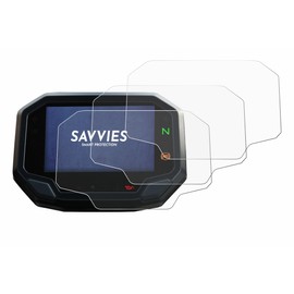 Savvies Pack of 6 Screen Protectors for Kawasaki Versys 650 2022 + Screen Protector Film Ultra Transparent