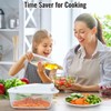 8 Blade All-in-1 Vegetable Chopper Mandoline Slicer with Container, Food