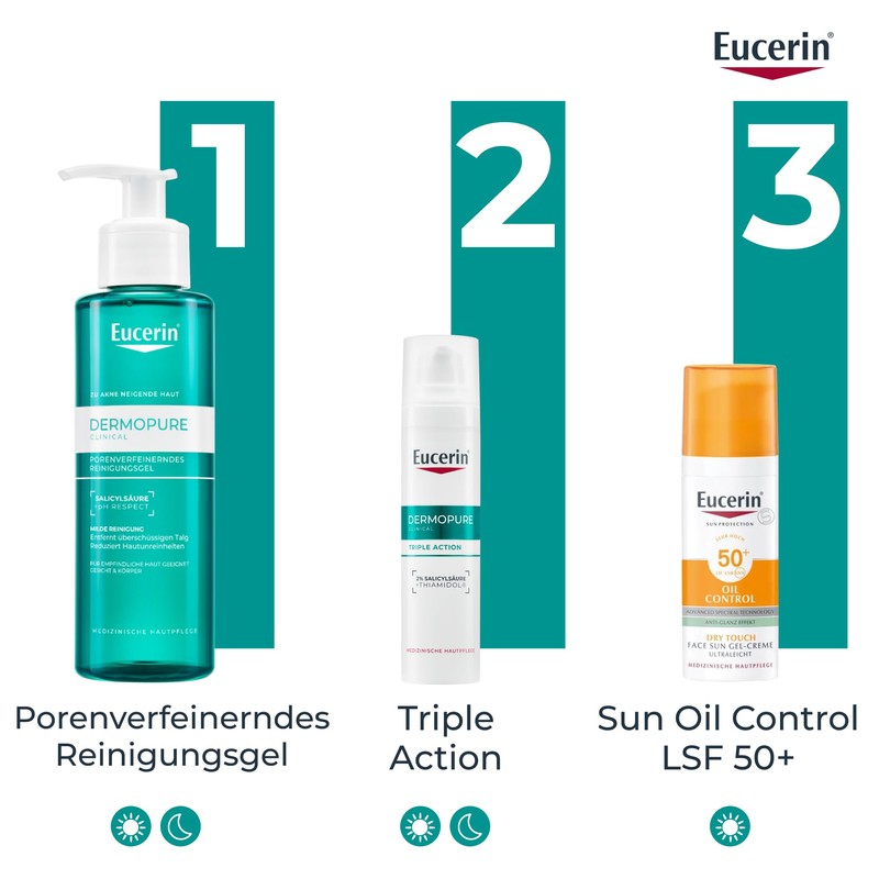 Eucerin DermoPure Clinical Pore Refining Cleansing Gel 200ml Exfoliating Body