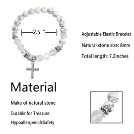 FUSTMW Godmother Bracelet Gifts Religious Jewelry Christening Gifts Baptism Gifts for Godmothers Birthday Gifts from Godchild (Silver)