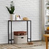 OYEAL Narrow Entryway Table 29.5" Industrial TV Console Table Small