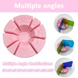 Stained Glass Multi-Angle Jig, Stained Glass Tools, Stained Glass Supplies, Perfect Angle Soldering Jig, Stained Glass 3D Angle Tool 30°,45°,75°,90°,120°,135°