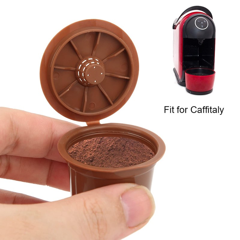 3Pcs Reusable Refillable Coffee Capsule Filter Cup for Caffitaly, Economical