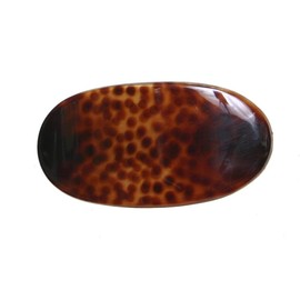 Caravan Caravan oval animal print automatic barrette