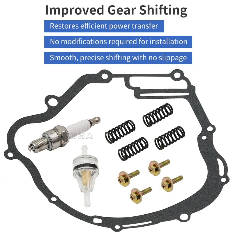 GOLKNHA Clutch Kit & Cover Gasket Compatible with Yamaha TTR125