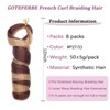 French Curl Braiding Hair Synthetic French Curl Hair Extensions for