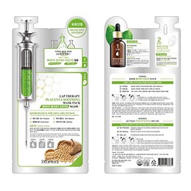 M DEOPROCE - Mascarilla calmante para la placenta, 25 g, 5 unidades, también contiene extracto de árbol de té para calmar la piel sensible y aumentar 